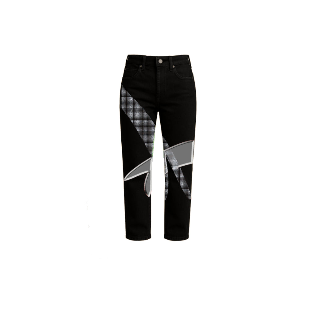 BOS Snake Tongue Jeans Rhinestone/Metallic