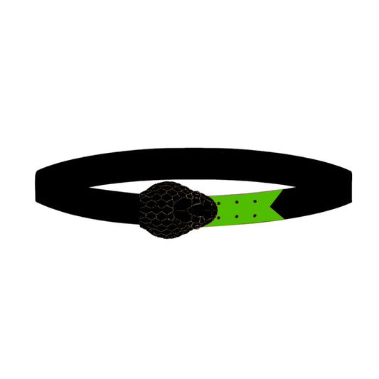 BOS Snake Head Belt Black/Green