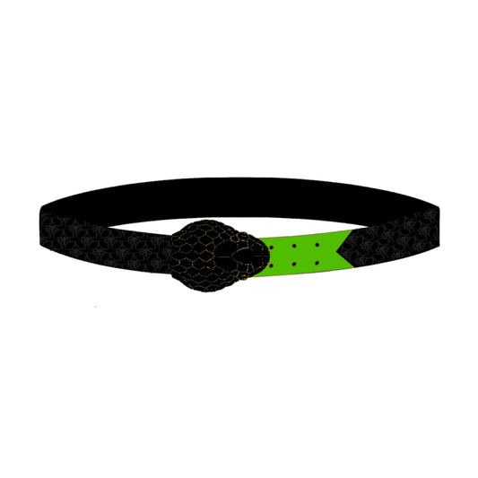 BOS Snake Head Belt Black/Green Acronym