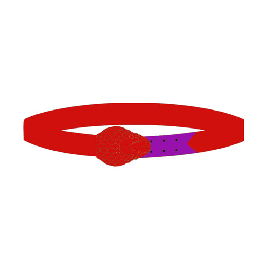 BOS Snake Head Belt Red/Purple