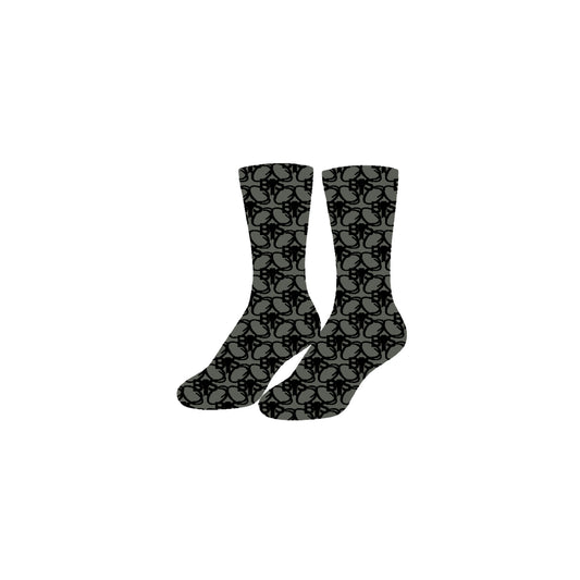 BOS Acronym Green/Black Socks
