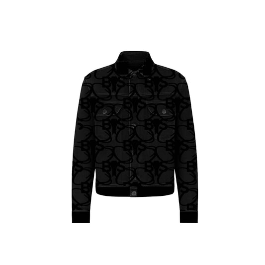 BOS Acronym Pattern Denim Jacket