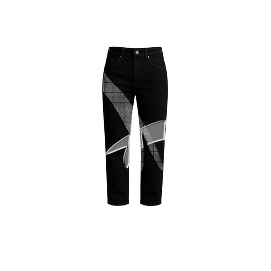 BOS Snake Tongue Jeans Rhinestone/Metallic